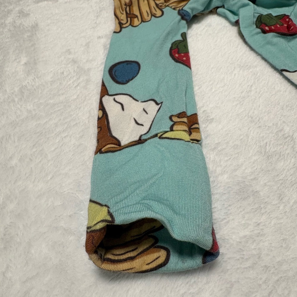 Posh Peanut Pancake Party Zippy 0-3M Bamboo Sleeper Pancakes GUC - Picture 4 of 5